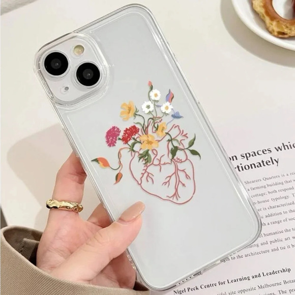 Accessories - ⚠️Clearance iPhone 14/Pro/Pro Max Cute Flowers And Heart Phone Case